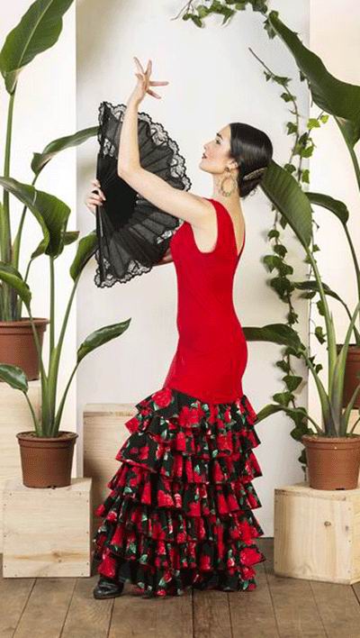 Robe pour la Danse Flamenco modèle Zalamea. Davedans